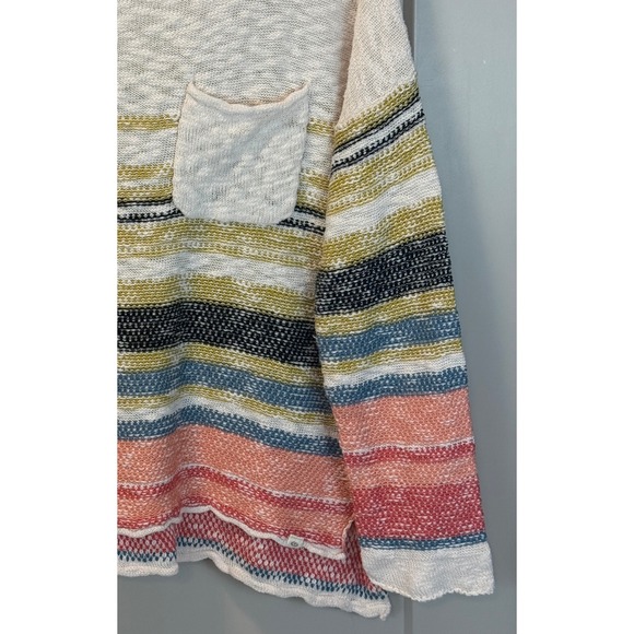 Rip‎ Curl Swell Crew Striped Cotton Slub Sweatshirt Size XL Surfer Skater Beach - Picture 2 of 9